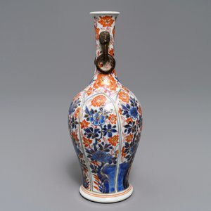 A Chinese floral Imari-style ring-handled vase, Kangxi — 照片 4