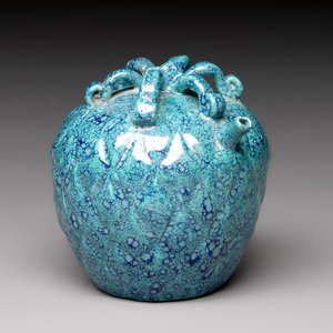 A Chinese fruit-shaped robin's egg-glazed water dropper, 19th C. — photo 1
