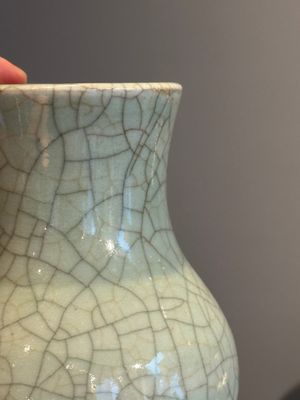 A Chinese ge-type double gourd vase, 19th C. — photo 5