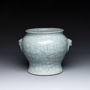 A Chinese ge-type vase with lion handles 18th C. — photo 3