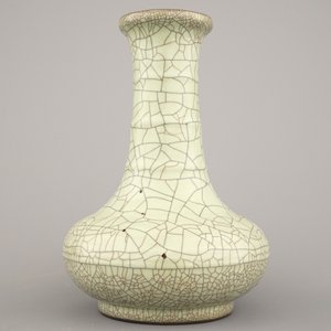 A Chinese ge ware bottle vase, 18th century — 照片 1