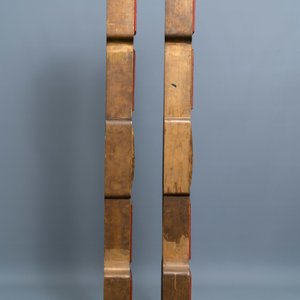 A Chinese gilded wood carving on matching pillars, 19th C. — photo 7