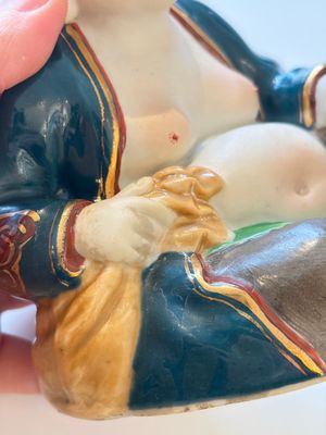 A Chinese gilt and polychrome-decorated Milefo Buddha, Fujian mark, 20th C. — photo 8