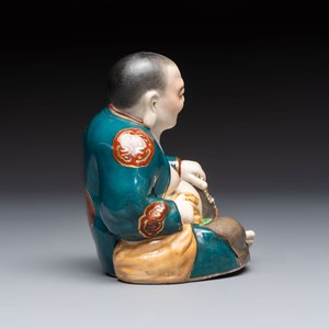 A Chinese gilt and polychrome-decorated Milefo Buddha, Fujian mark, 20th C. — photo 5