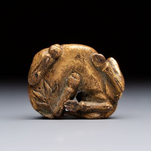 A Chinese gilt bronze 'Camel' paper weight, 19th C. — 照片 6