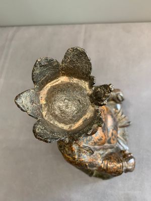 A Chinese gilt bronze crowned Buddha, Ming — photo 8