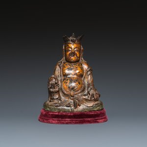 A Chinese gilt bronze crowned Buddha, Ming — photo 2