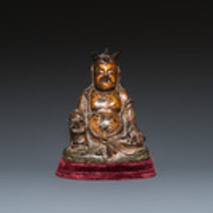 A Chinese gilt bronze crowned Buddha, Ming — photo 2