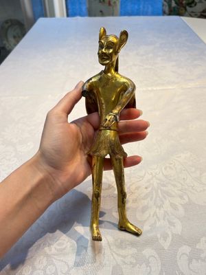 A Chinese gilt bronze figure of a birdman, probably Han — photo 1