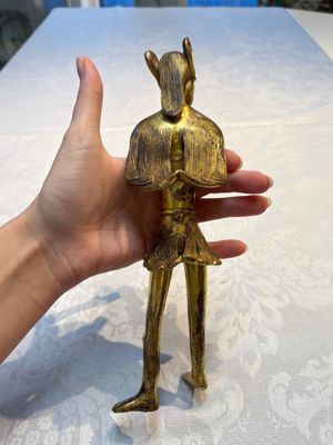 A Chinese gilt bronze figure of a birdman, probably Han — photo 3
