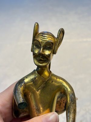 A Chinese gilt bronze figure of a birdman, probably Han — photo 5