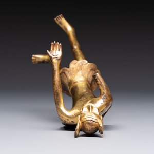 A Chinese gilt bronze figure of a birdman, probably Han — photo 6