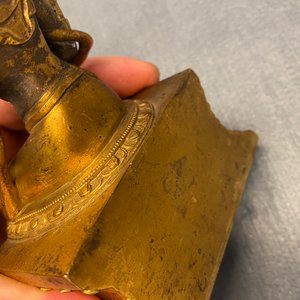 A Chinese gilt bronze figure of Buddha, 18/19th C. — photo 25