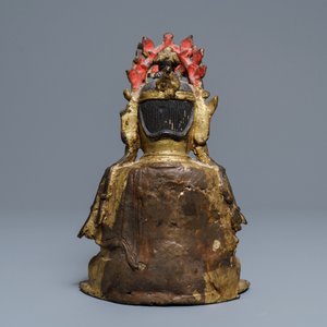 A Chinese gilt bronze figure of Buddha, Ming — 照片 3