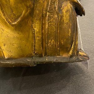 A Chinese gilt bronze figure of the seated Buddha, Ming — 照片 33