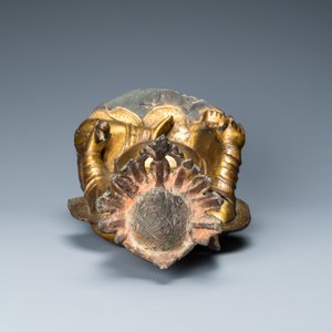 A Chinese gilt bronze figure of the seated Buddha, Ming — 照片 8