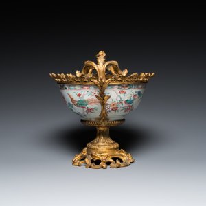 A Chinese gilt bronze-mounted famille rose bowl, Yongzheng — 照片 5