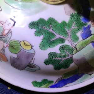 A Chinese gilt bronze-mounted famille verte bowl and cover, Kangxi — 照片 18