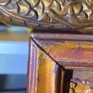 A Chinese gilt carved wood screen for the Straits or Peranakan market, 19th C. — 照片 13
