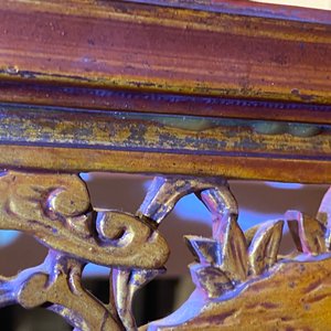 A Chinese gilt carved wood screen for the Straits or Peranakan market, 19th C. — 照片 15