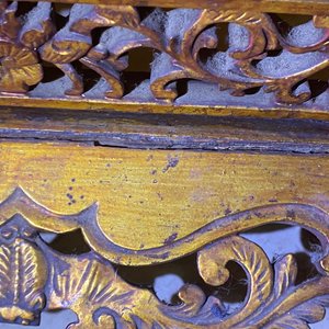 A Chinese gilt carved wood screen for the Straits or Peranakan market, 19th C. — 照片 24
