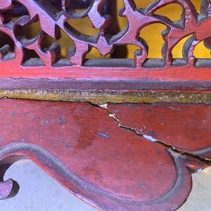 A Chinese gilt carved wood screen for the Straits or Peranakan market, 19th C. — 照片 27