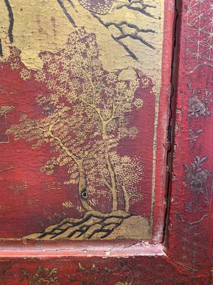 A Chinese gilt-lacquered and painted wooden table screen, Shanxi, 16/17th C. — 照片 28