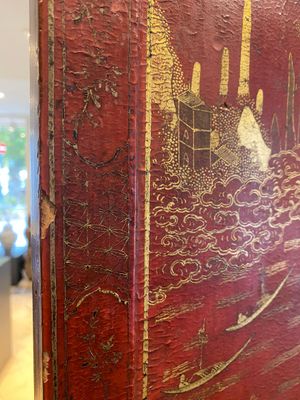 A Chinese gilt-lacquered and painted wooden table screen, Shanxi, 16/17th C. — 照片 29