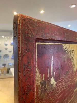 A Chinese gilt-lacquered and painted wooden table screen, Shanxi, 16/17th C. — 照片 30
