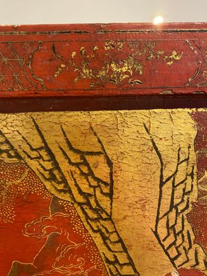 A Chinese gilt-lacquered and painted wooden table screen, Shanxi, 16/17th C. — 照片 32