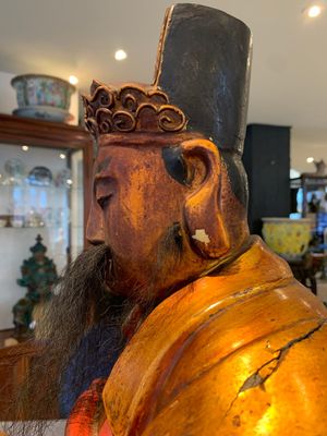 A Chinese gilt-lacquered figure of the star god Lu 祿, 19th C. — photo 7