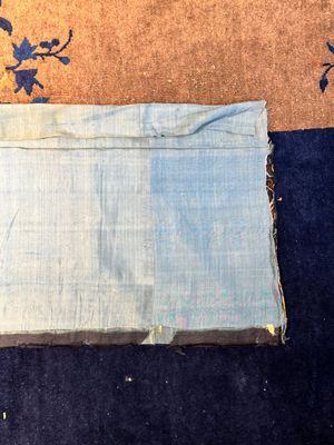 A Chinese gold- and silver-thread-embroidered silk cloth with dragons, Qing — 照片 16
