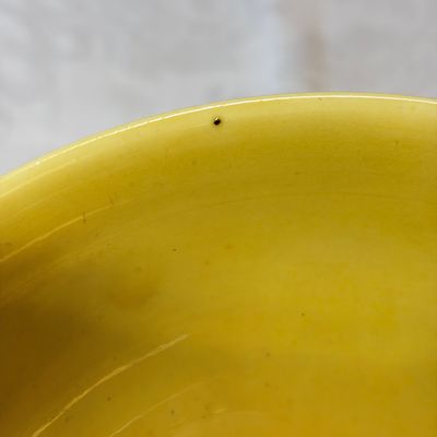 A Chinese green-enamelled yellow-ground 'Dragon' bowl — photo 12