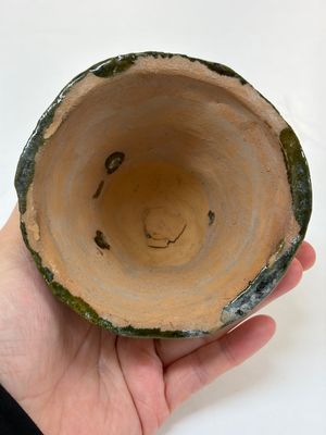 A Chinese green-glazed pottery 'Boshanlu' stemmed censer and cover, Han — photo 8