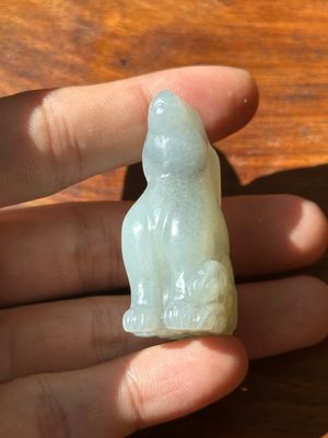 A Chinese grey jade carving of a hare, Qing — 照片 2