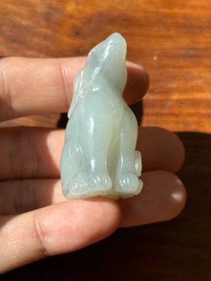 A Chinese grey jade carving of a hare, Qing — 照片 7