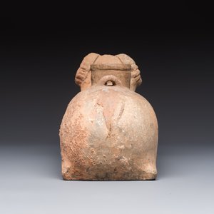 A Chinese grey pottery goat-shaped vessel, probably Han — photo 3