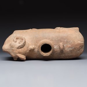 A Chinese grey pottery goat-shaped vessel, probably Han — photo 5