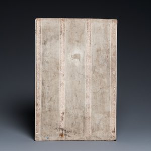 A Chinese grisaille plaque with a female's portrait, Zhu Shouzhi 朱受之 seal mark, 20th C. — 照片 2