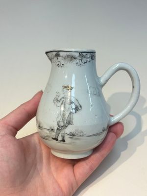 A Chinese grisaille semi-erotic 'La Nourriture' nine-piece tea service, Qianlong — foto 14