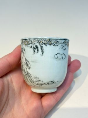 A Chinese grisaille semi-erotic 'La Nourriture' nine-piece tea service, Qianlong — foto 19