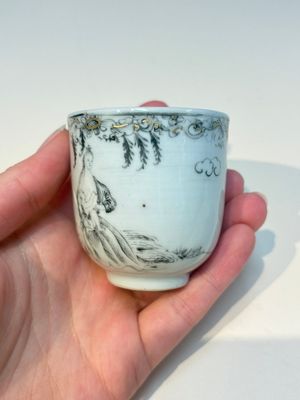 A Chinese grisaille semi-erotic 'La Nourriture' nine-piece tea service, Qianlong — foto 25