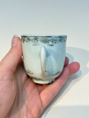 A Chinese grisaille semi-erotic 'La Nourriture' nine-piece tea service, Qianlong — foto 27