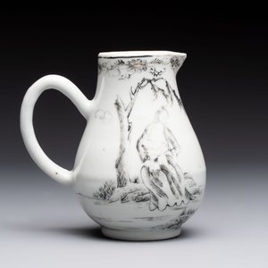 A Chinese grisaille semi-erotic 'La Nourriture' nine-piece tea service, Qianlong — photo 10