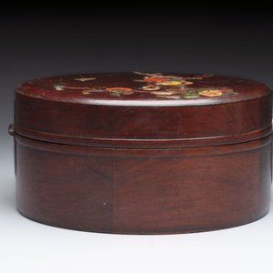 A Chinese hardstone and mother-of-pearl embellished huanghuali box, 19th C. — photo 5
