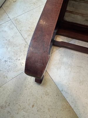 A Chinese hardwood low table with two famille rose plaques, Republic — photo 16