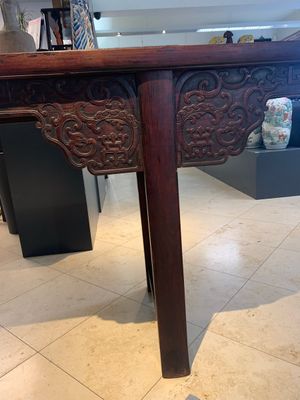 A Chinese hardwood recessed-leg altar table, 'qiaotouan', 19/20th C. — photo 15