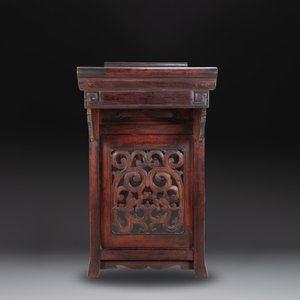 A Chinese hardwood recessed-leg altar table, 'qiaotouan', 19/20th C. — photo 5
