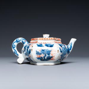 A Chinese hexagonal Imari-style teapot and cover, Kangxi — 照片 4