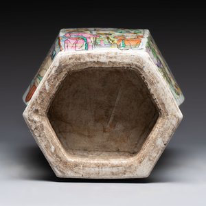 A Chinese hexagonal qianjiang cai vase, signed Wang Qi 王琦, dated 1913 — photo 6